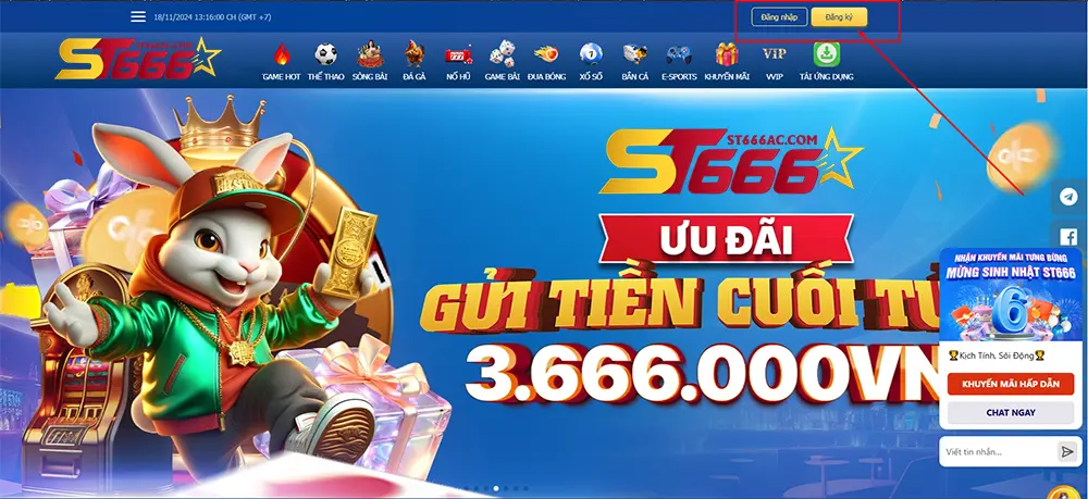 Hướng dẫn đăng ký ST666