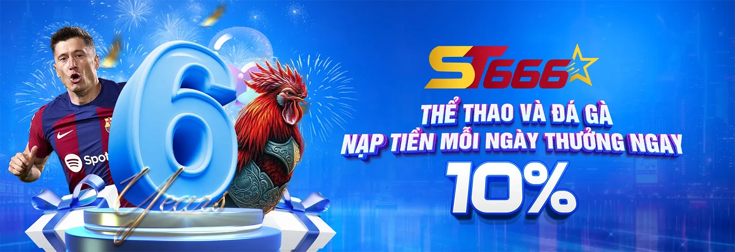 Banner khuyến mãi của nhà cái ST666